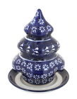 1289-243a Zaklady Blue Rose Polish Pottery Winter Nights Christmas 5907155175162