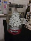 1312282 Yankee Candle White Ceramic Christmas Tree Luminary Tea Light Balsam