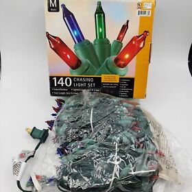 140 Light Chasing Christmas Set 46.5foot Long Indoor Outdoor New Target