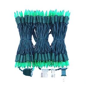 150 Led Green Christmas Lights 50 Ft Wire String Ul Certified