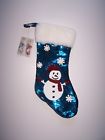 3240035 150-pkg8360-17 Pier Imports Reversible Sequins Snowman Christmas Stocking