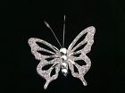 15010017z Unbranded Pack Of Platinum Sparkle Gem Butterfly Ornament 665760000396