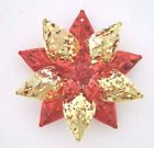 15010090z Unbranded Mercury Poinsettia Christmas Ornament