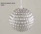 15010159z Unbranded Pack Of Silver Sparkle Bling Ball Holiday 665760001218
