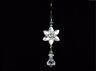 15010166b Unbranded Beaded Acrylic Snowflake Drop Christmas Hanging Ornament Decor