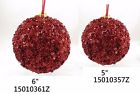15010357z 5 15010361z 6 Unbranded Pack Of Sparkle Sequin Red Ball Holiday Party Ornament