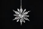 15010480z Unbranded Jeweled Snowflake Christmas Hanging Ornament Decor