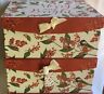 1562-6247 Unbranded Holiday Decorative Storage Box Red Berries Birds 729016013896