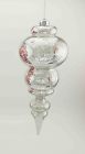 16010515 6z Unbranded Mercury Jumbo Large Finial Shatterproof Christmas Ornament