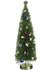 16178553  Allstate Unlit Flocked Glitter Bottle Brush Christmas Tree 762152207095