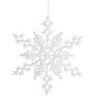 161964 Darice White Glitter Snowflake 082676251177