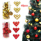 164401m7vaa5170 Unbranded Gold Red Glitter Balls Baubles Hanging Ornaments Holiday Wedding