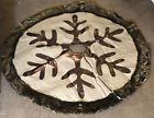 16xm04tswl001 Valery Madelyn Woodland Collection Burlap Christmas Tree Skirt With Faux