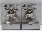 17121np Dansk Set Of International Design Chrome Santa Stocking 732316424842