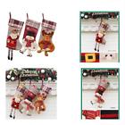 17139 Ancitac Christmas Stockings Holders Hanging Set Large Bags 746860434424
