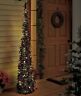 1731552 Afoyft Green And Red Led Lighted Slim Christmas Tree Holiday