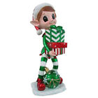8413606 17819 Reson Elf Statue Holding Gift