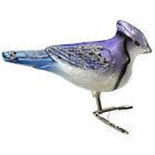18087  Old World Christmas Ornaments Stylized Blue Jay Glass 773822484753