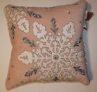 190714083373 Envogue Holiday New Beaded Snowflake Velvet Throw Pillow