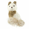 191296015363 Northlight Seasonal Gilded White Christmas Golden Sitting Fox