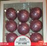 191518968972 Ashland Glass Christmas Holiday Ornament Pc Purple Glitter