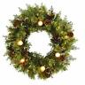 192897235921 Nearly Natural Christmas Artificial Wreath With White Warm