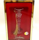 2000 Gorham Crystal Clear Lady Ann Flute Christmas Tree Ornament Vtg