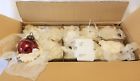 20264 White Set Of Red Mercury String Light Ornaments Battery Operated