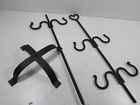 20540 Renovators Supply Christmas Stocking Holder Free Standing Wrought 096962387587