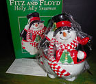 2063 2063-63 Fitz And Floyd New Holly Jolly Snowman Covered 746944786852