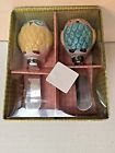 21169 Boston Warehouse Floral Owls Ceramic Spreaders Set Of