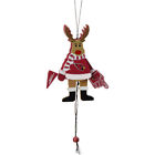 2180624-505 Topperscot Arizona Cardinals Wooden Cheering Reindeer Ornament Nfl 888860229164