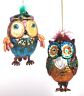 2224531 Katherines Collection Renaissance Teal And Gold Glass Owl 883280276484