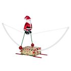 23612 Unicycling Santa Christmas Figurine Plays Carols Battery Operated 0051053236120