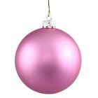 257554141431 Vickerman Matte Orchid Pink Shatterproof Christmas Ball Ornament