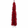 257554341787 Northlight Seasonal Red Tinsel Artificial Christmas Tree Clear