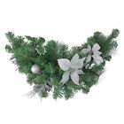 257554495688 Northlight Silver Poinsettia Pine Cone Ball Artificial Christmas