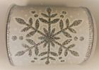 268806dx Direct Export Ribbon Snowflake Glitter White And Iridescent 886505688062