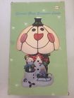 268947 Holiday Nostalgia Vintage Stained Glass Shade Snowman Lamp In Original