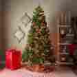 275545 500 Multicolored Lights 7 Pre-lit Artificial Christmas Tree Holiday Decorations 088893275545