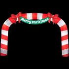 39844 276.38 Home Accents Holiday In W X 39.37 D 179.92 H Lighted Inflatable Archway Candy Cane