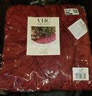 28858 Vhc Brands Anders Christmas Tree Skirt Diameter Distressed Brick Red