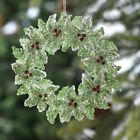 2914114 Raz Imports Green Glittery Holly Wreath Christmas Tree 048893147792