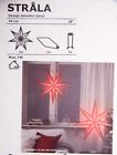 303.325.50 Ikea Nib Strala Red Star Table Lamp Indoor Paper Light
