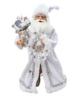 30504364290000 Kurt Adler Kringles White Santa With Gift Bag 086131400377