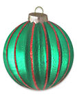 30507591450000 Kat Annie Green With Red Glittered Round