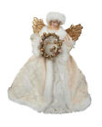 30508689360000 Kurt Adler Angel Treetop With Wreath 086131490354