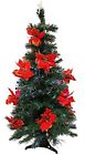 30656075 Dak Fiber Optic Artificial Christmas Tree With Red 696392534782