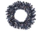 30657486 Allstate Black Pine And Silver Artificial Christmas Wreath 762152595512