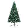3077391 Vidaxl Artificial Half Christmas Tree With Green Pvc 720286494783